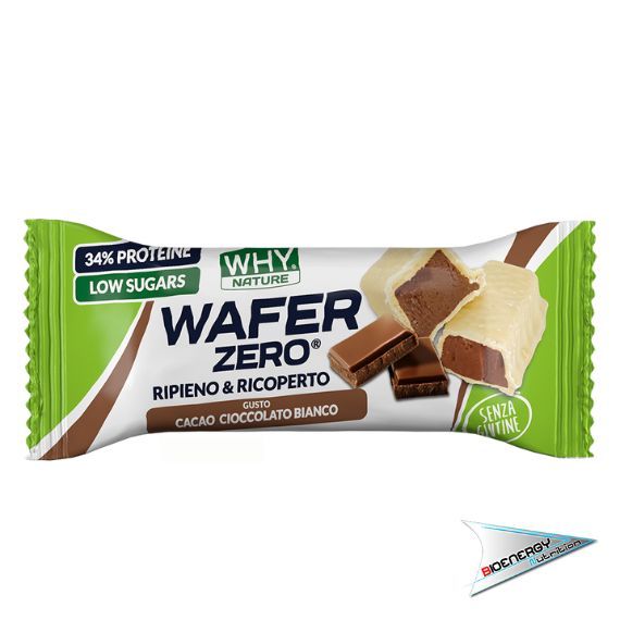 Why-WAFER ZERO (Conf. 24 barrette da 35 gr)   Cacao e Cioccolato Bianco  
